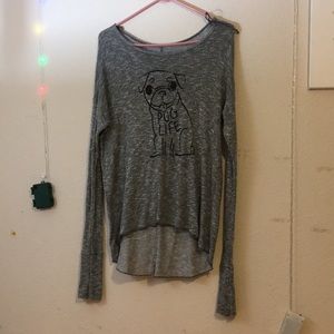 Aeropostale X Bethany Mota pug life sweater